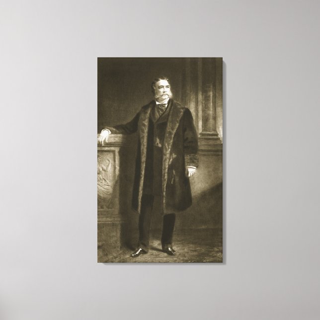 Lienzo Chester A. Arthur, 21° Presidente del United St. (Anverso)