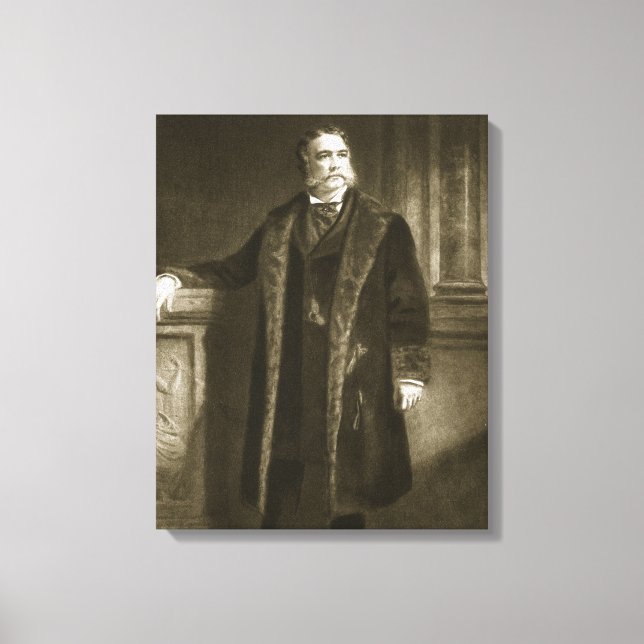 Lienzo Chester A. Arthur, 21° Presidente del United St. (Anverso)