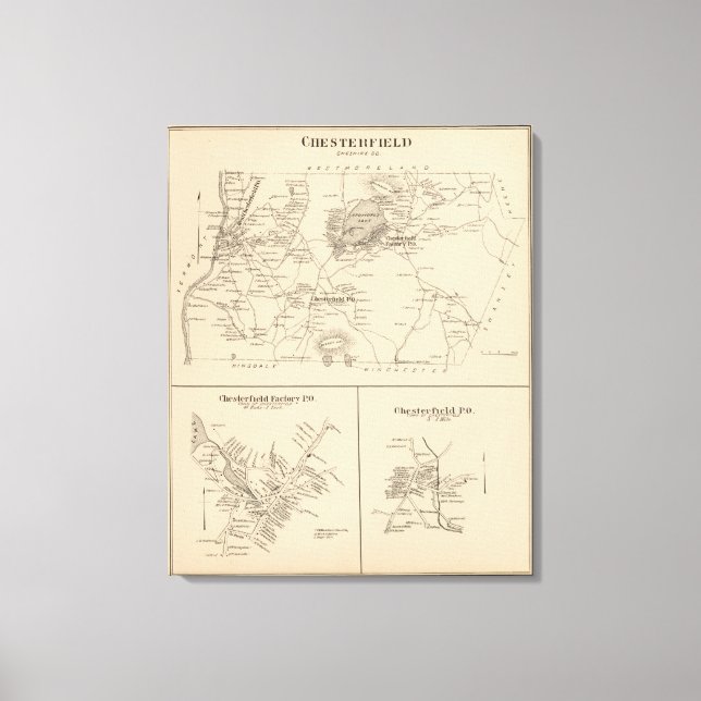 Lienzo Chesterfield, Cheshire Co (Anverso)