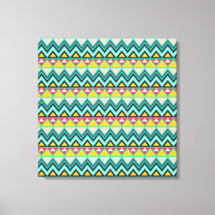 Lienzo Chevron azteca #6 en VictoriaShaylee