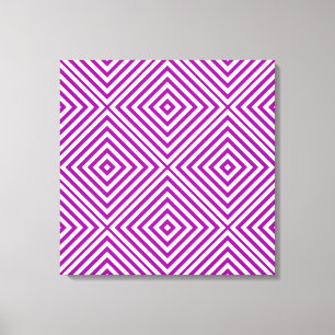 Lienzo Chevron de diamante morado en Emporiomoffa