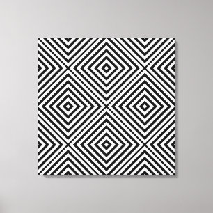 Lienzo Chevron de diamante negro @ Emporiomoffa