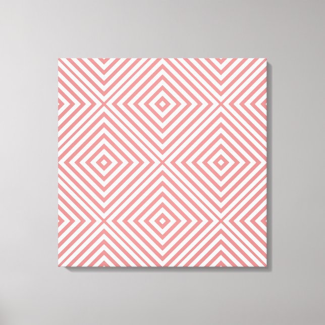 Lienzo Chevron de diamantes rosados en Emporiomoffa (Anverso)