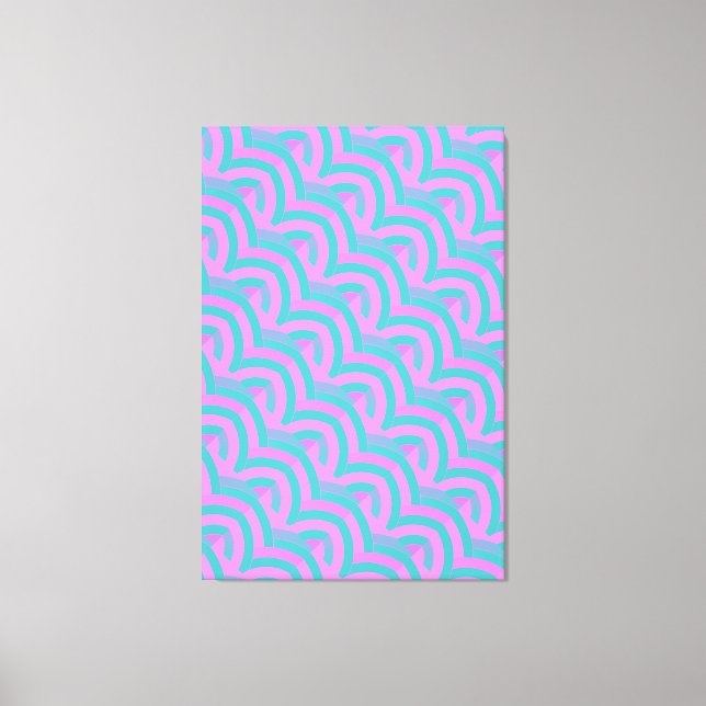 Lienzo Chevrras contemporáneas de diseño de moda (Anverso)