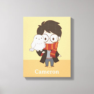 Lienzo Chibi HARRY POTTER™ & Hedwig