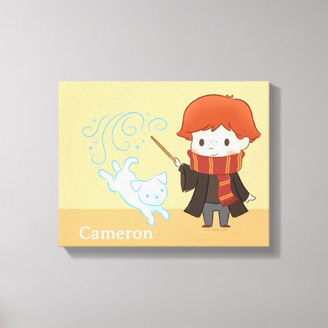 Lienzo Chibi Ron Weasley Patronus (Anverso)