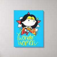 Chibi WonWoman Volando Con Lasso