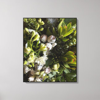 Lienzo Chic Dark Green Botanical Leaves