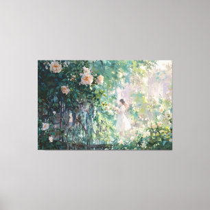 Lienzo *~* Chica CLIMBING ROSA TV2 Stretched Canvas Print