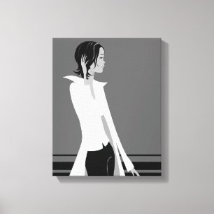 Lienzo Chica con Attitude Fashion Diva Wrapped Canvas