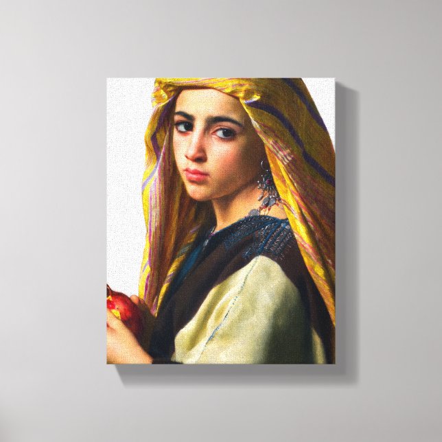 Lienzo Chica con granada de William Bouguereau (Anverso)