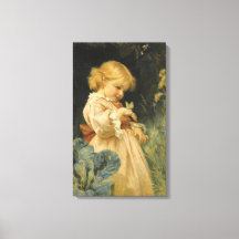 Chica con mariposa amarilla (por Frederick Morgan)