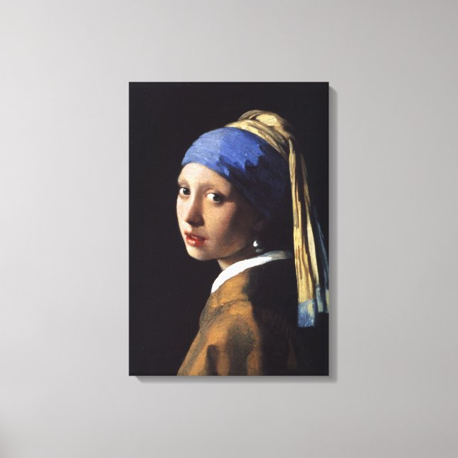 Lienzo Chica con Pearl Earring - Johannes Vermeer (Anverso)