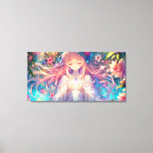 Lienzo Chica de Anime Étéreo Magico