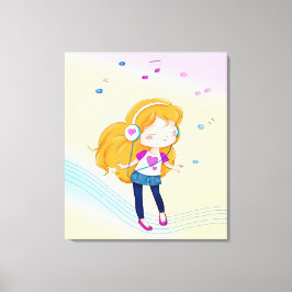 Lienzo Chica de baile de corte