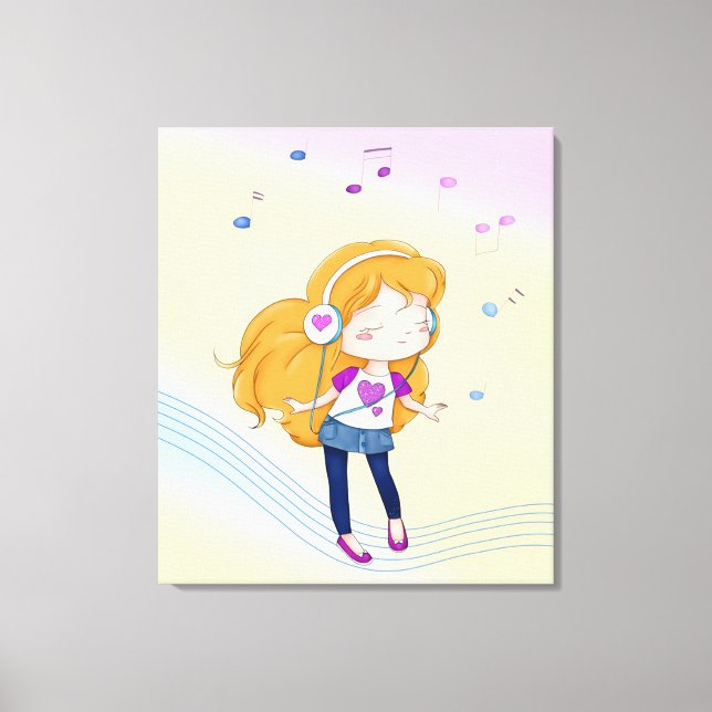 Lienzo Chica de baile de corte (Anverso)