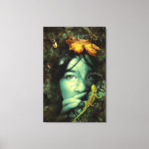 Lienzo Chica de fantasía