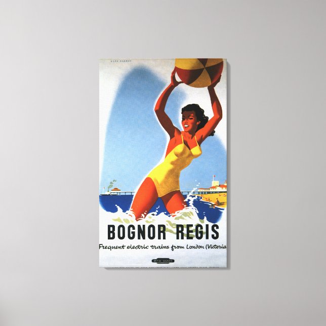Lienzo Chica de Ferrocarriles Británicos y Poster de Balo (Anverso)