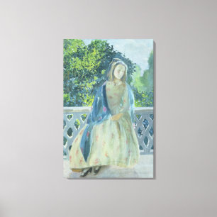 Lienzo Chica en Balcony, 1900