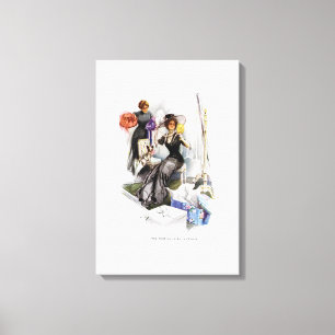 Lienzo Chica estadounidense en Francia por Harrison Fishe