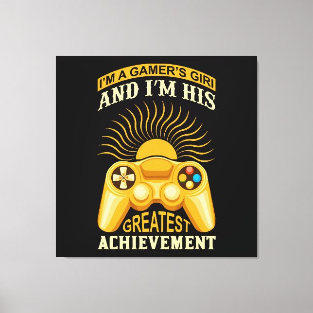 Lienzo Chica gamer (Anverso)