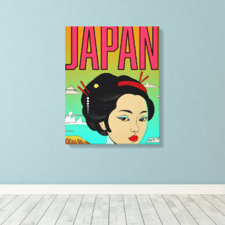 Lienzo Chica Geisha Ser Hermosa
