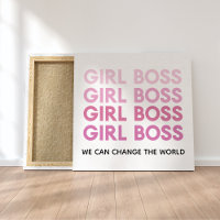 Chica rosa moderno Jefe mejor regalo para Girly