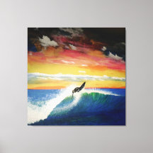 Chica surfista de techo