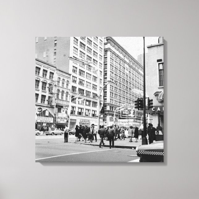 Lienzo Chicago 1967 State and Lake Theater Casino Royale (Anverso)