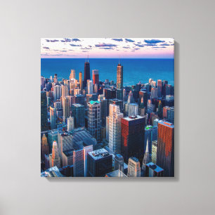 Lienzo Chicago Illinois Wrapped Canvas Art 16.80 X 17.50