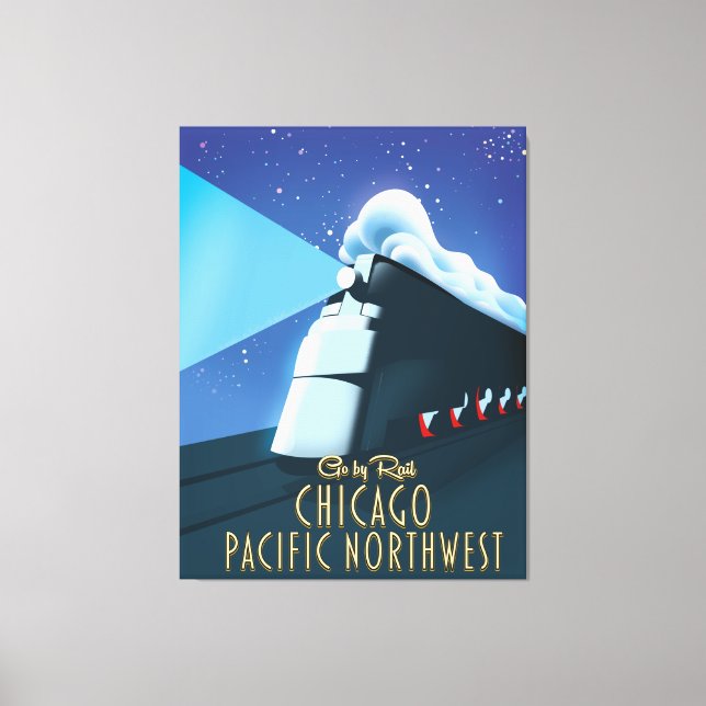 Lienzo Chicago Pacífico Noroeste (Anverso)