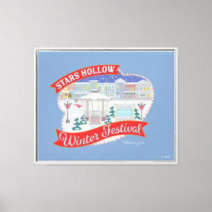 Lienzo Chicas Gilmore   Festival de Invierno Stars Hollow