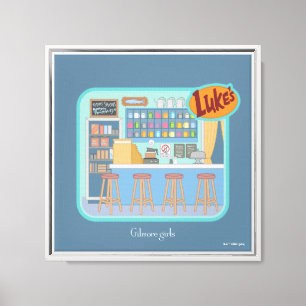 Lienzo Chicas Gilmore   Gráfico de Luke's Diner