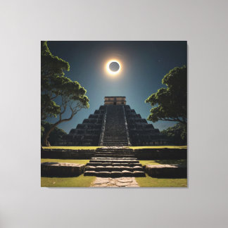 Lienzo Chichen Itza Eclipse