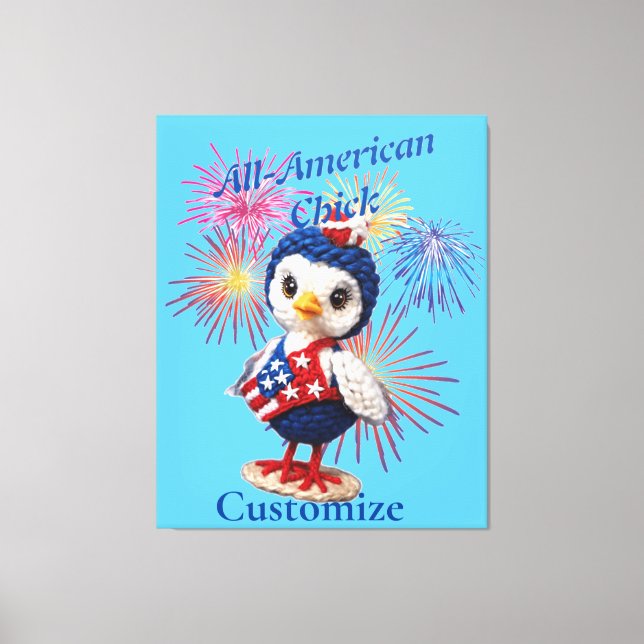 Lienzo Chick Thunder_Cove, todo estadounidense (Anverso)