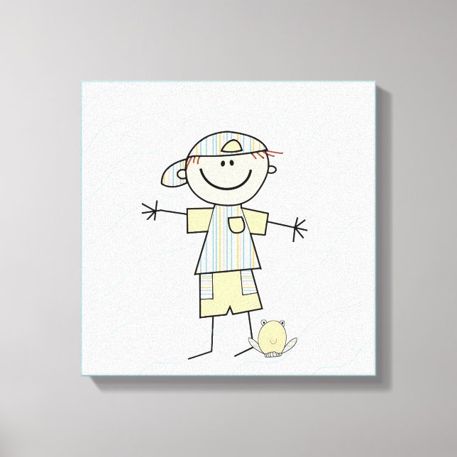 Lienzo Chico de la figura del stick (Anverso)