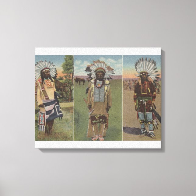 Lienzo Chief Red Cloud, Chief Dewey Beard (Anverso)