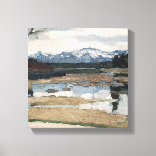 Lienzo Chiemsee Leo Putz Landscape Mountain Art