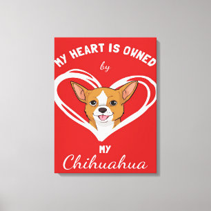 Lienzo Chihuahua Heart_Dog Lover