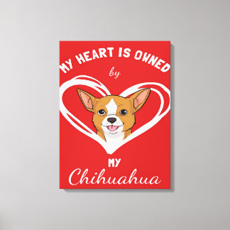Lienzo Chihuahua Heart_Dog Lover