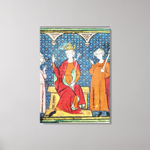 Lienzo Childeric II, rey de Merovingian de Austrasia