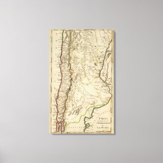 Lienzo Chile Y Parte Del Virreinato De La Plata