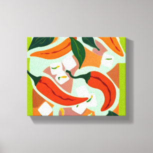 Lienzo Chilies & Ice Cubes