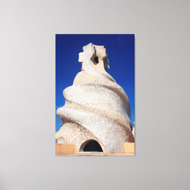Lienzo Chimenea mosaica (Anverso)