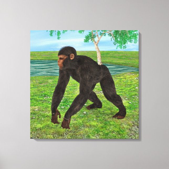 Lienzo Chimpancé (Anverso)