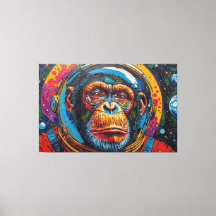 LIENZO CHIMPANCÉ EN EL ESPACIO-19