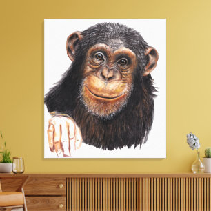 Lienzo Chimpancé encantador