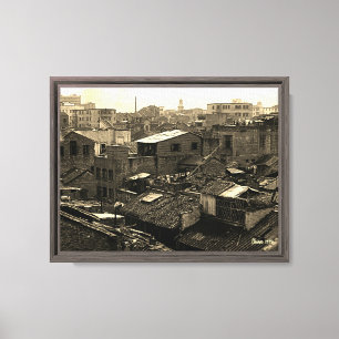 Lienzo China Antigua ciudad de Cantón