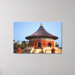 Lienzo China, Beijing, Parque Tian Tan, Templo del Cielo,