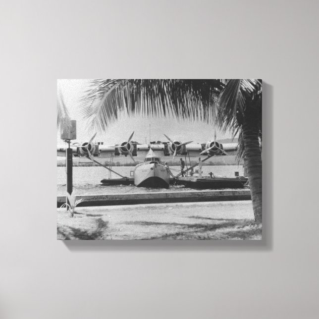 Lienzo China Clipper Mooring en la isla de Hawaii (Anverso)